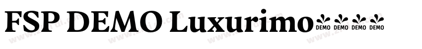 FSP DEMO Luxurimo字体转换 FSP DEMO Luxurimo字体转换